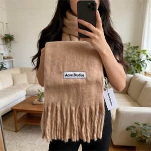 Acne Studios Tan Wool Scarf